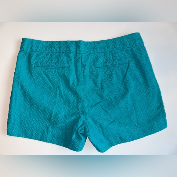 Banana Republic Women’s Shorts Size 4 Hampton Fit Chino Turquoise 100% Cotton - Picture 7 of 7